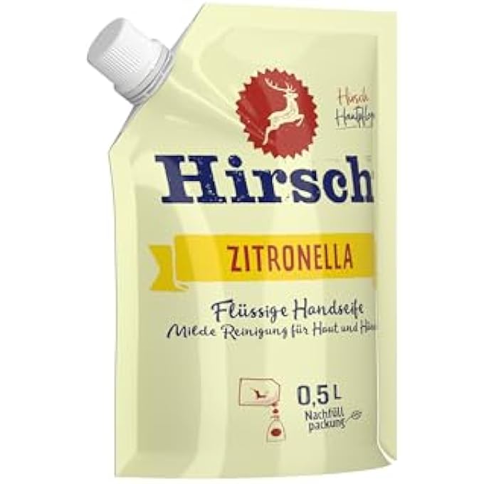 Hirsch ZITRONELLA LIQUID HAND SOAP REFILL - 500 ML - Image 2